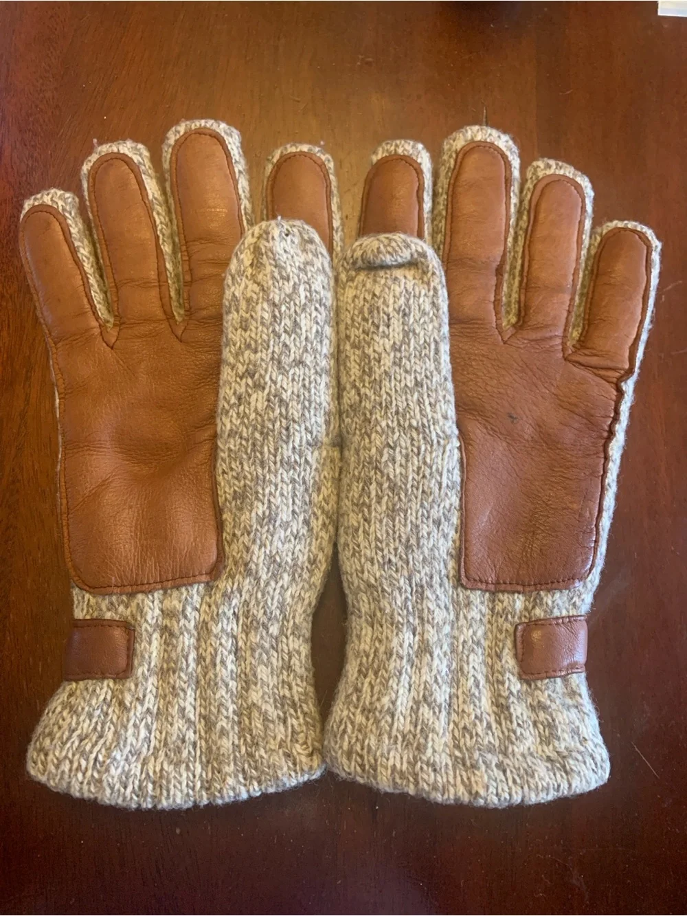 Vintage Gates Thinsulate Thermal Wool  and Leather Gloves